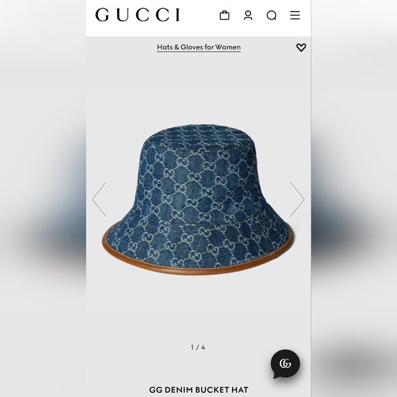 ❌SOLD❌ 💙 Gucci Denim Bucket Hat 💙 - Picture 16 of 16